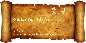 Kukta Adrián névjegykártya